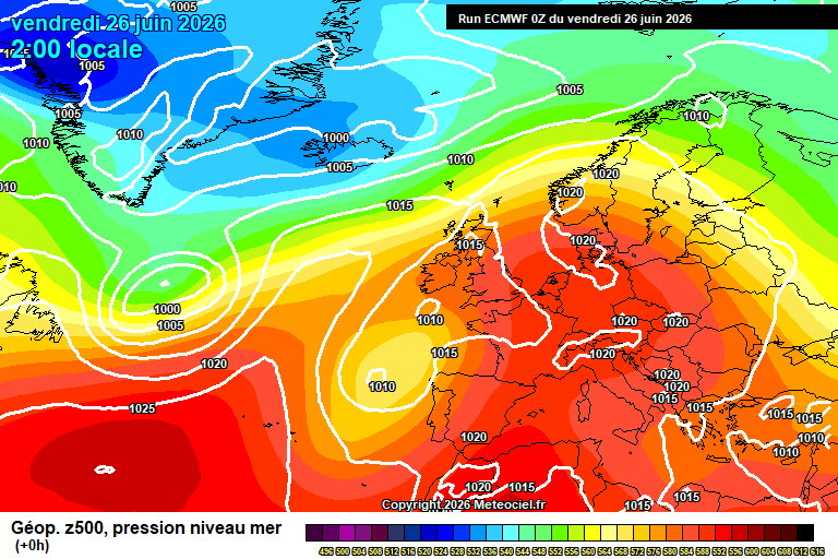 ECMWF geopotencial