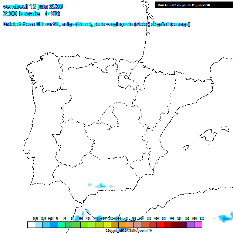 GFS lluvias DANA