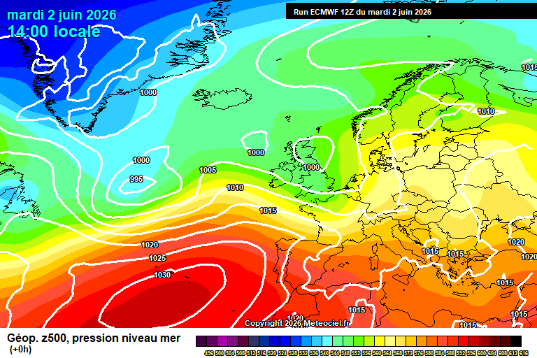 ECMWF geopotencial 