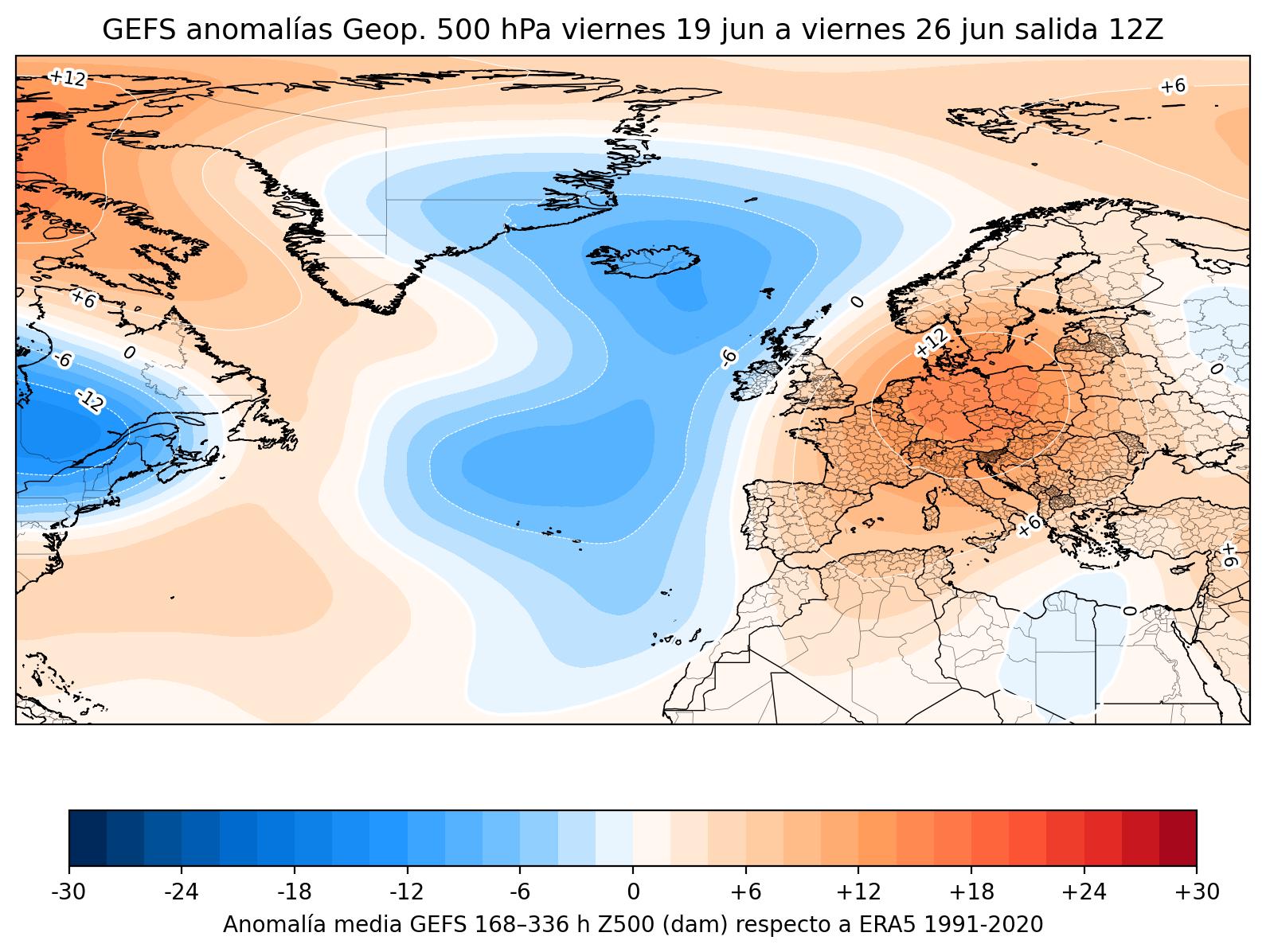 Anomalías GFS