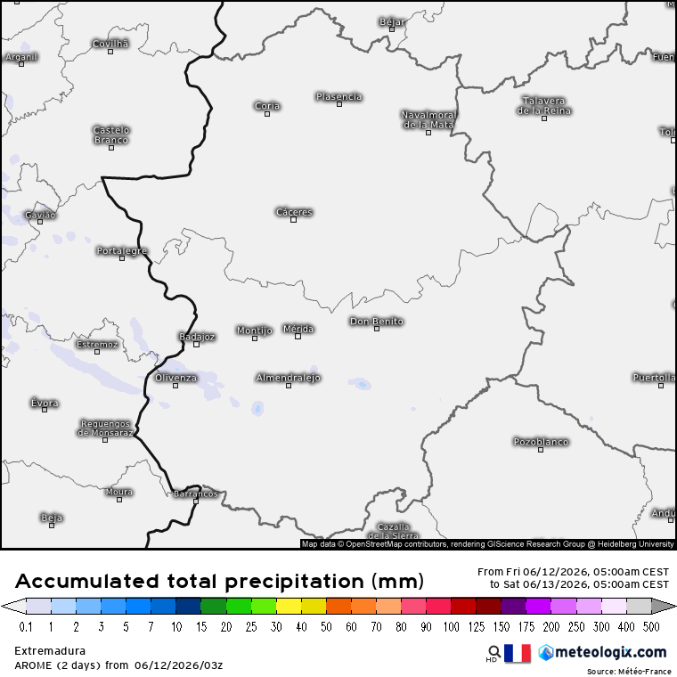 AROME lluvias