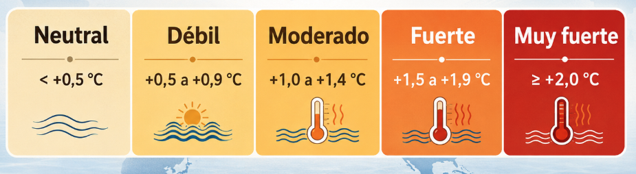 Escala de EL NI&Ntilde;O