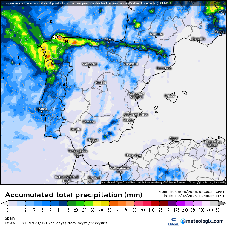 ECMWF lluvias 