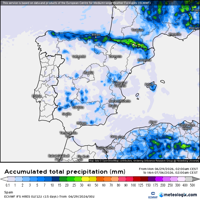 ECMWF lluvias 