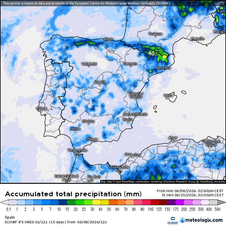 ECMWF lluvias 