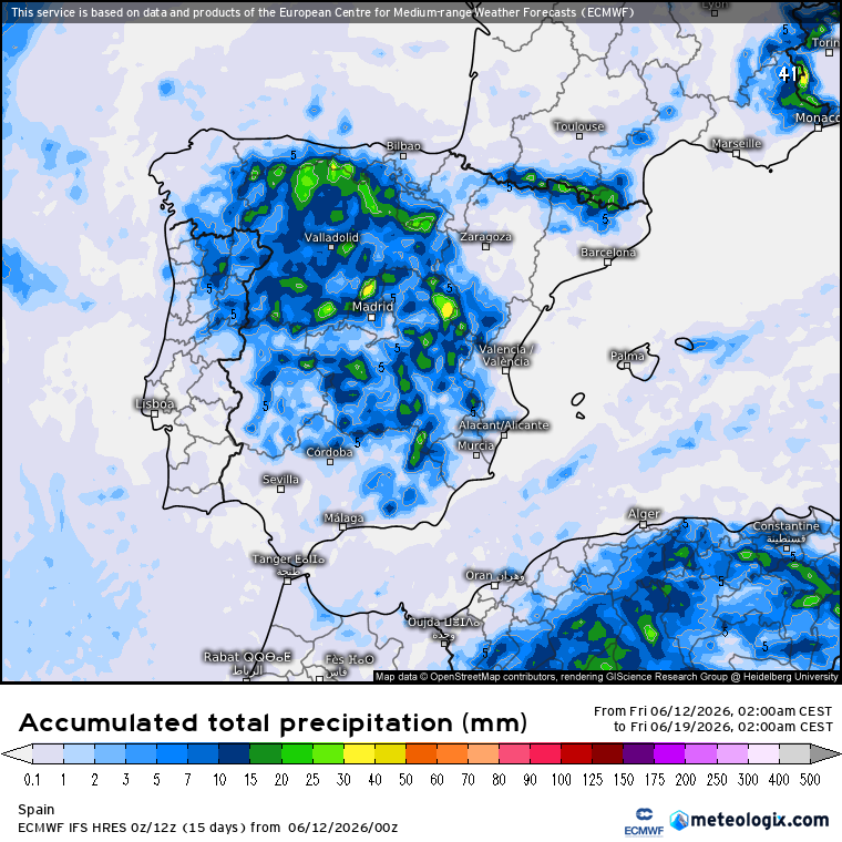 ECMWF lluvias 