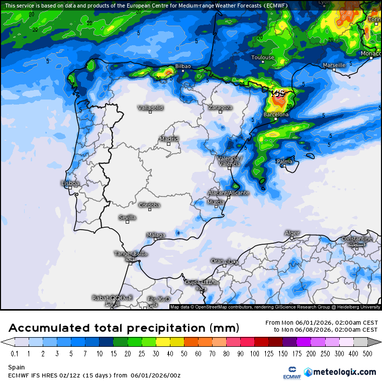 ECMWF lluvias 