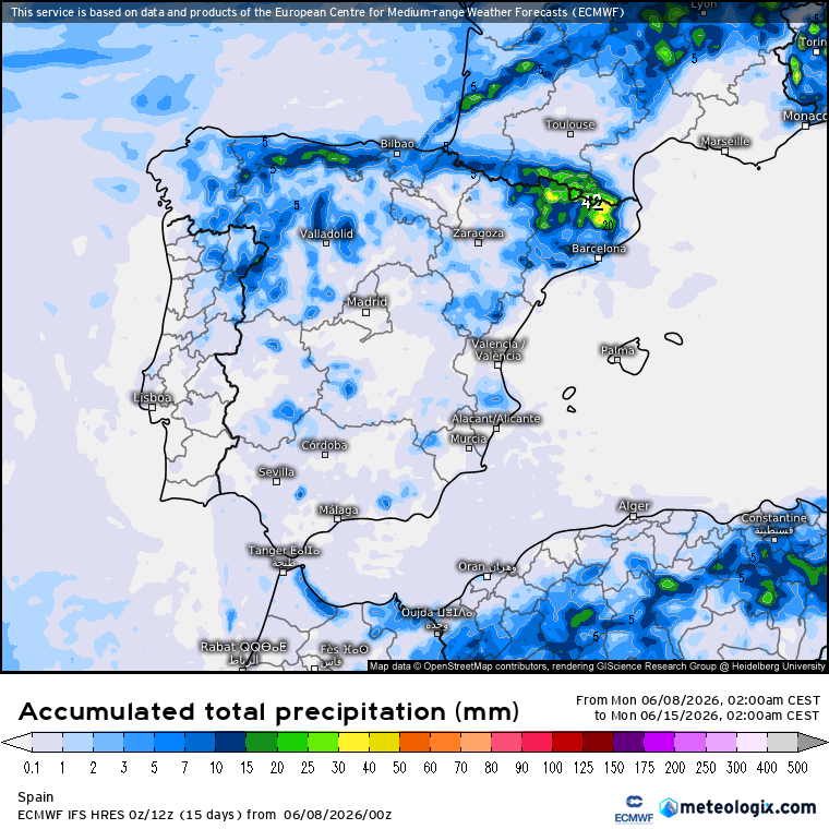 ECMWF lluvias 