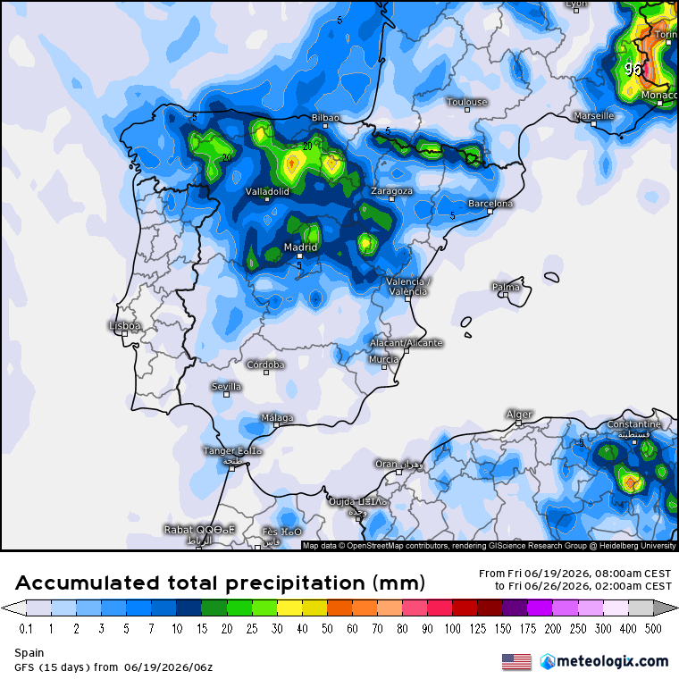 Lluvias GFS