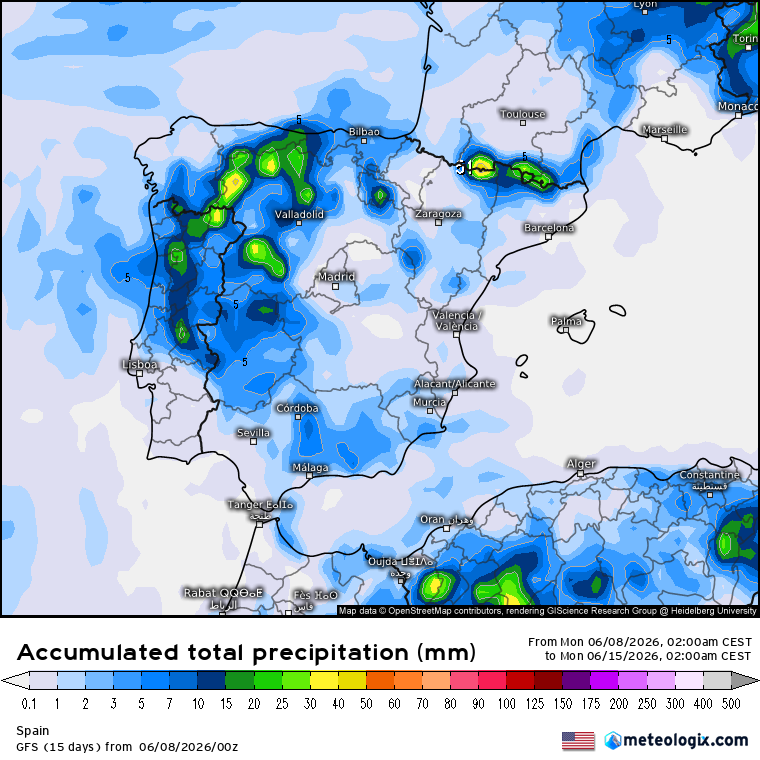 GFS lluvias 