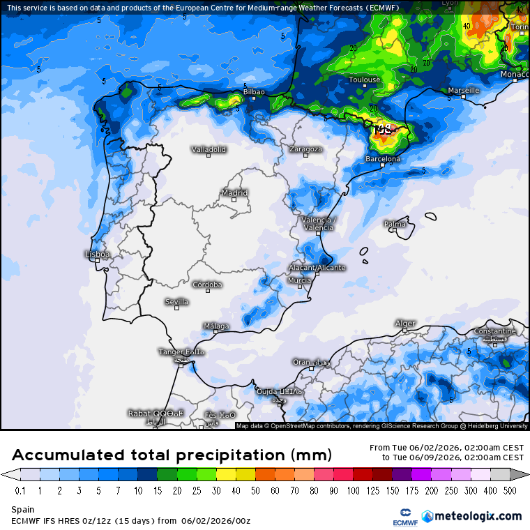 ECMWF lluvias 