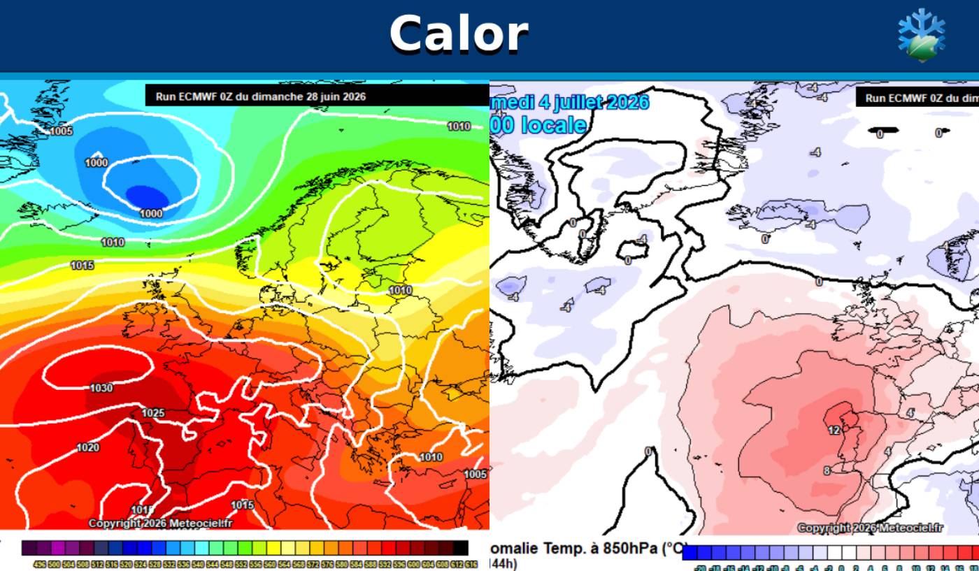 Mapas calor ecmwf