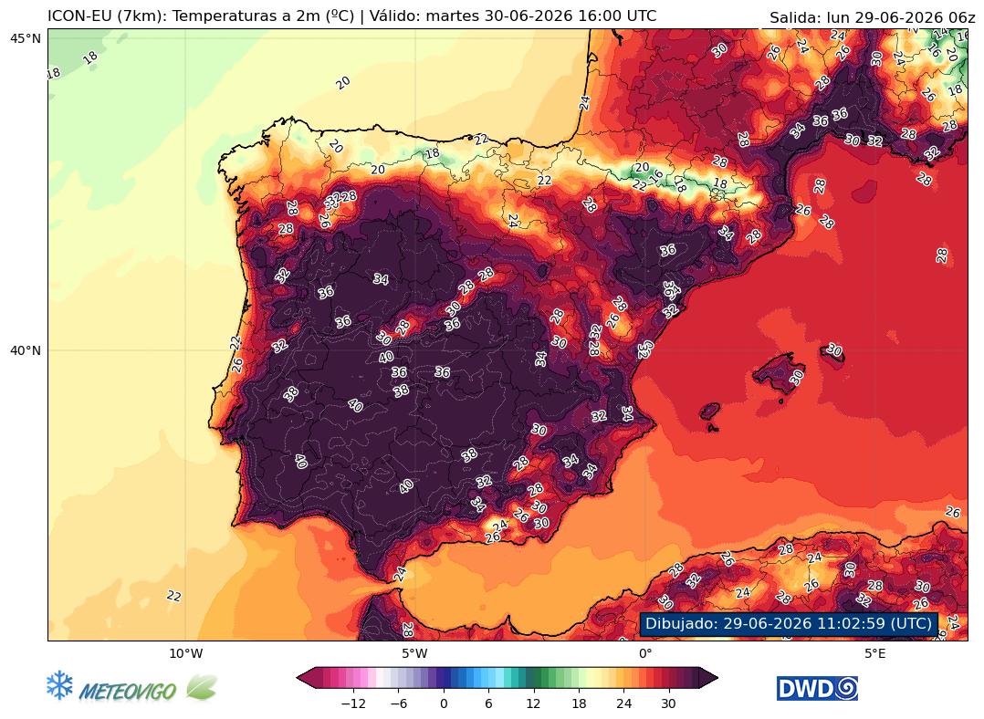 Mapa de temperaturas