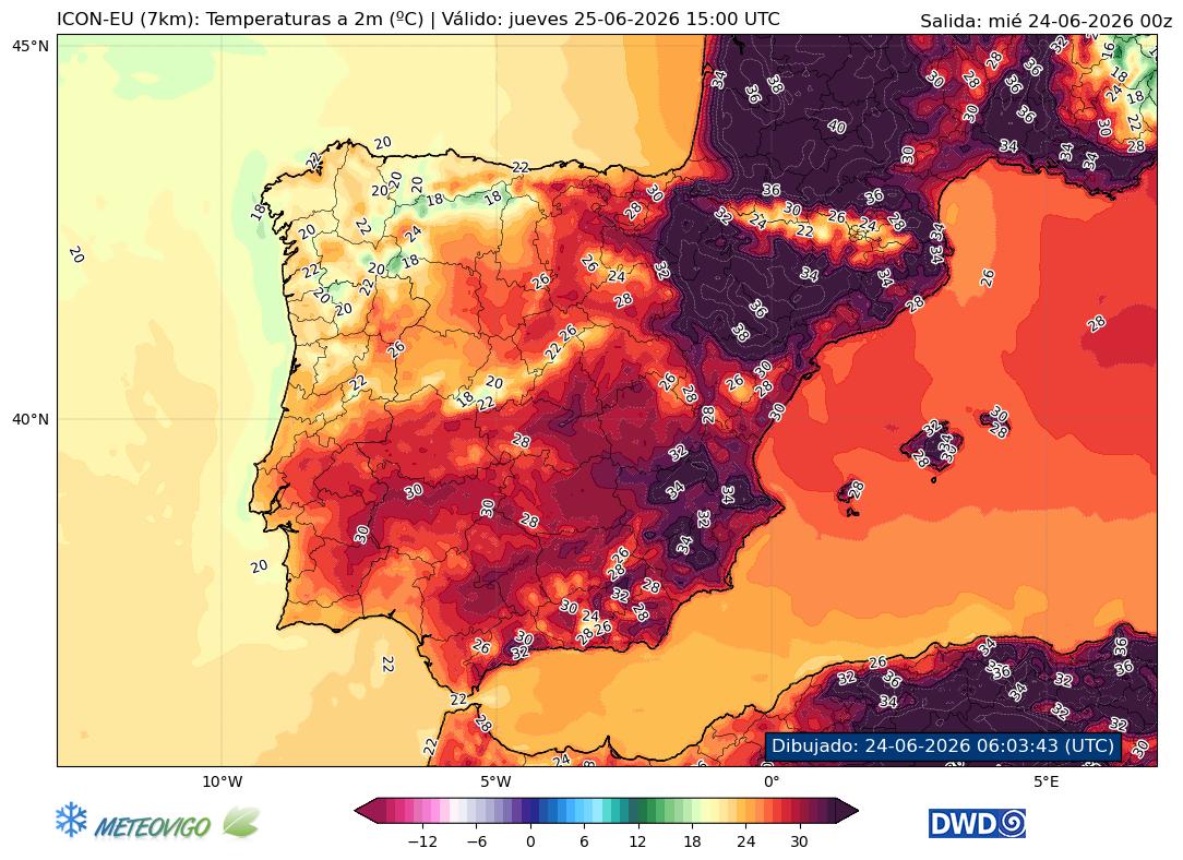 Mapa de temperaturas