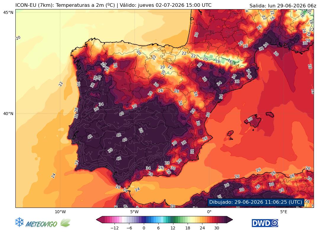 Mapa de temperaturas