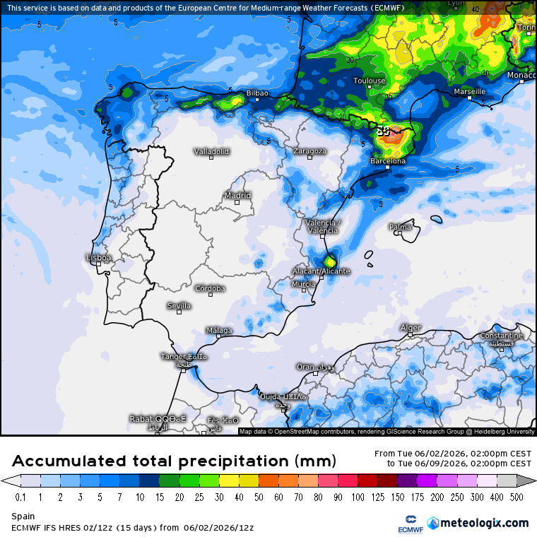 ECMWF lluvias 