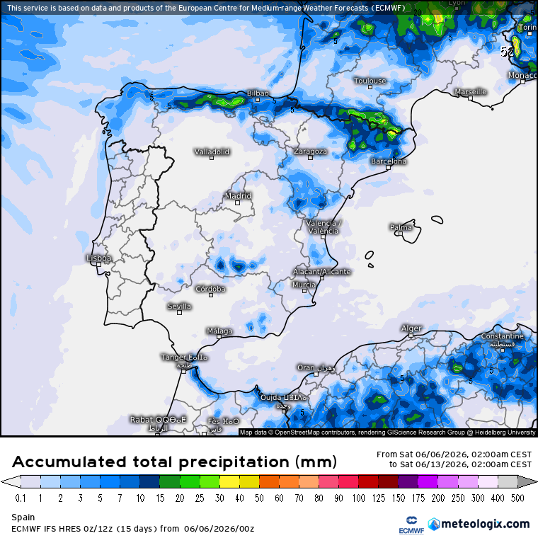 ECMWF lluvias 