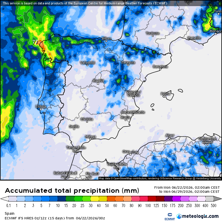 ECMWF lluvias 