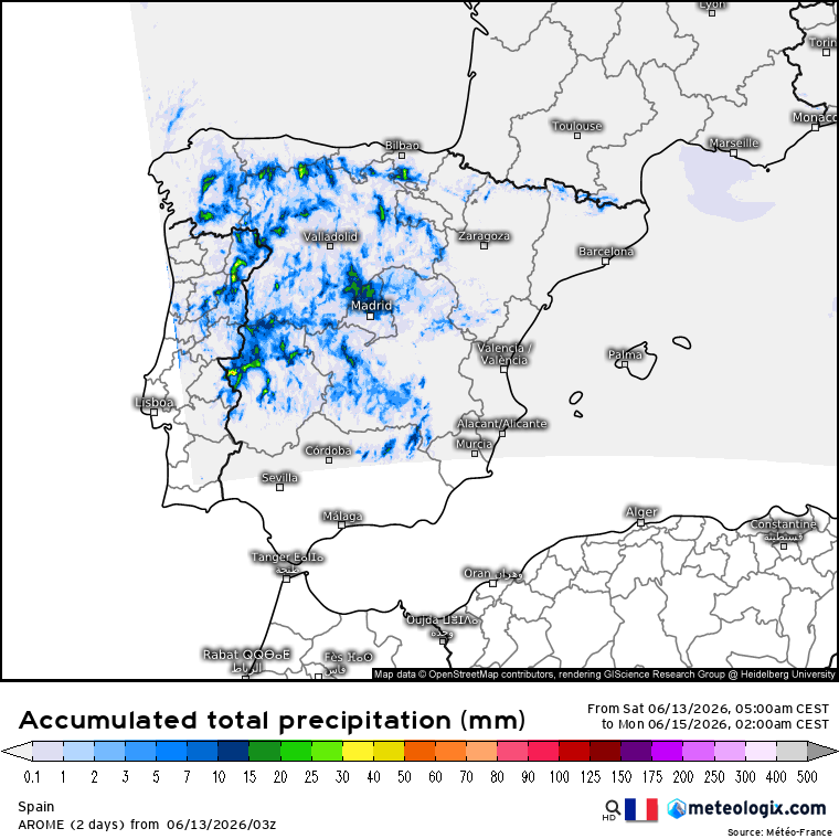 AROME lluvias