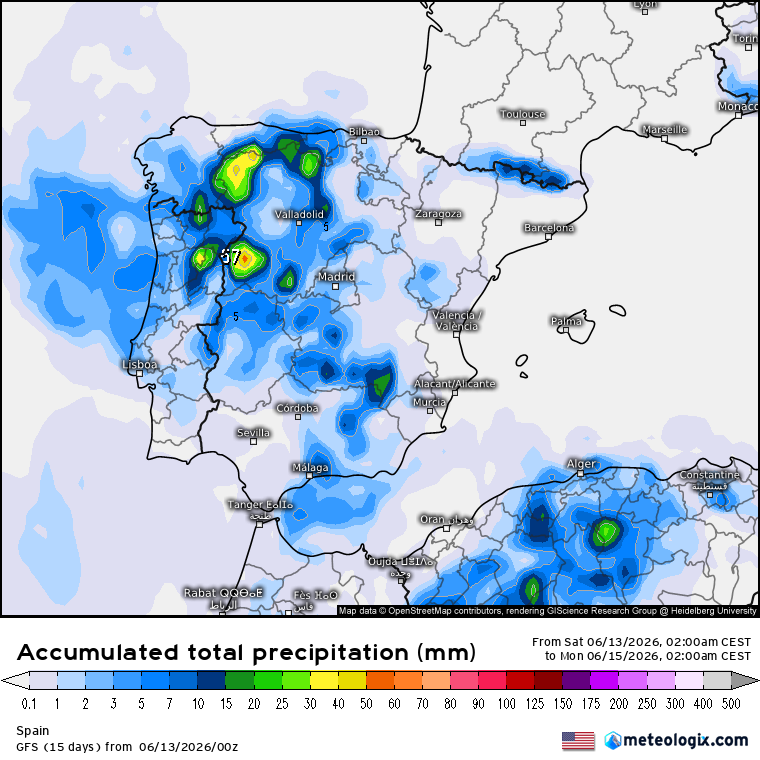 GFS lluvias