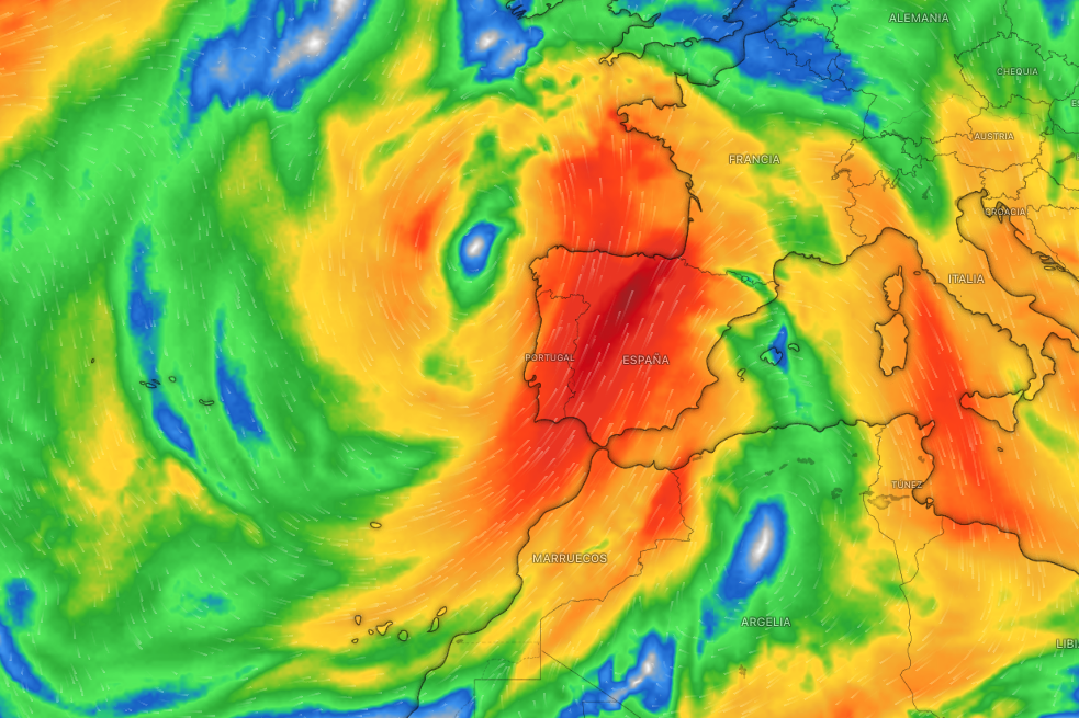 Vientos a 500 hPa