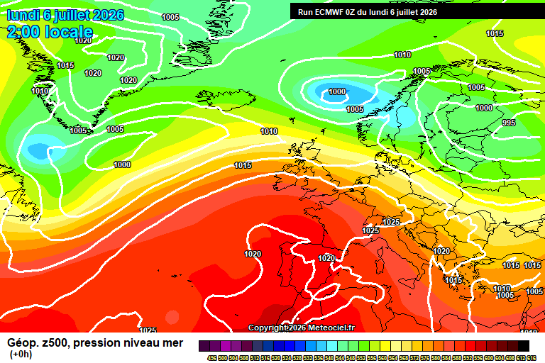ECMWF geopotencial