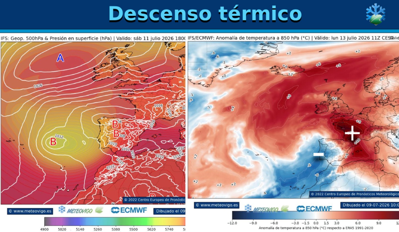 Mapas descenso térmico