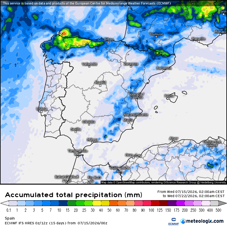 ECMWF lluvias 