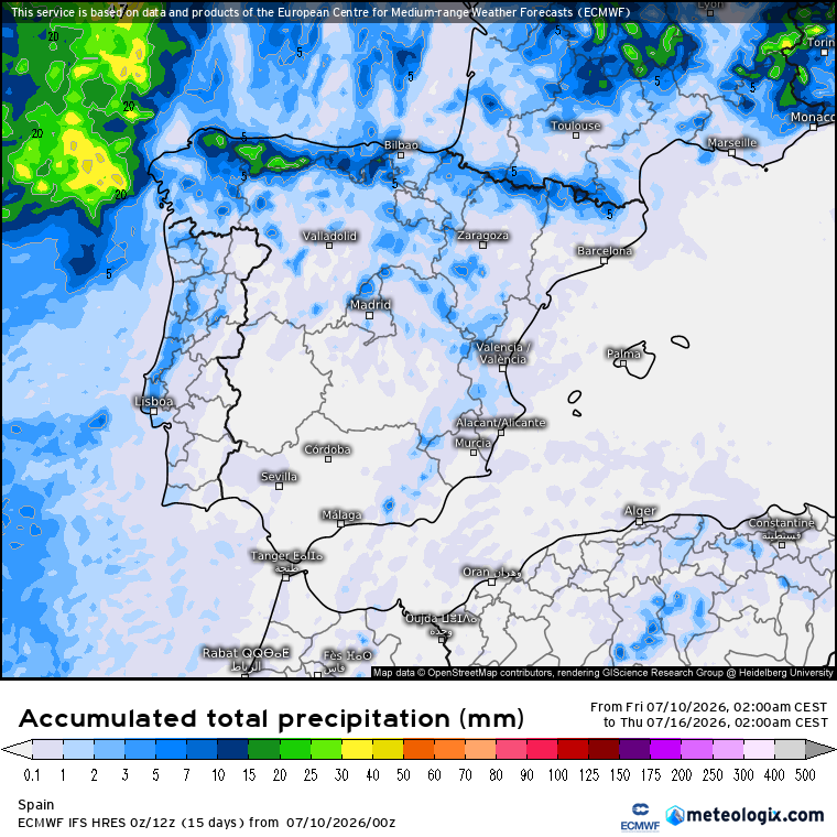 ECMWF lluvias 