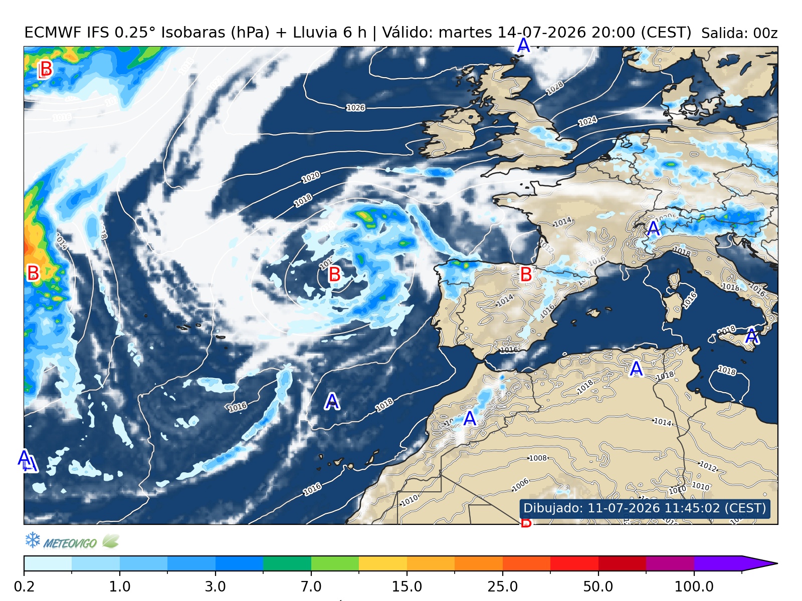 ECMWF lluvias 