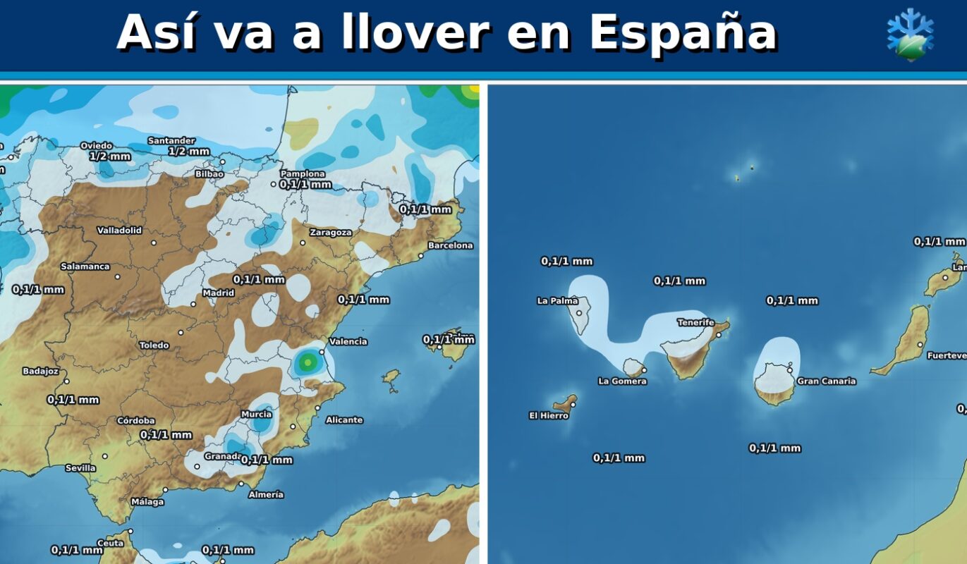 Portada del pronóstico de lluvias en España para los próximos siete días