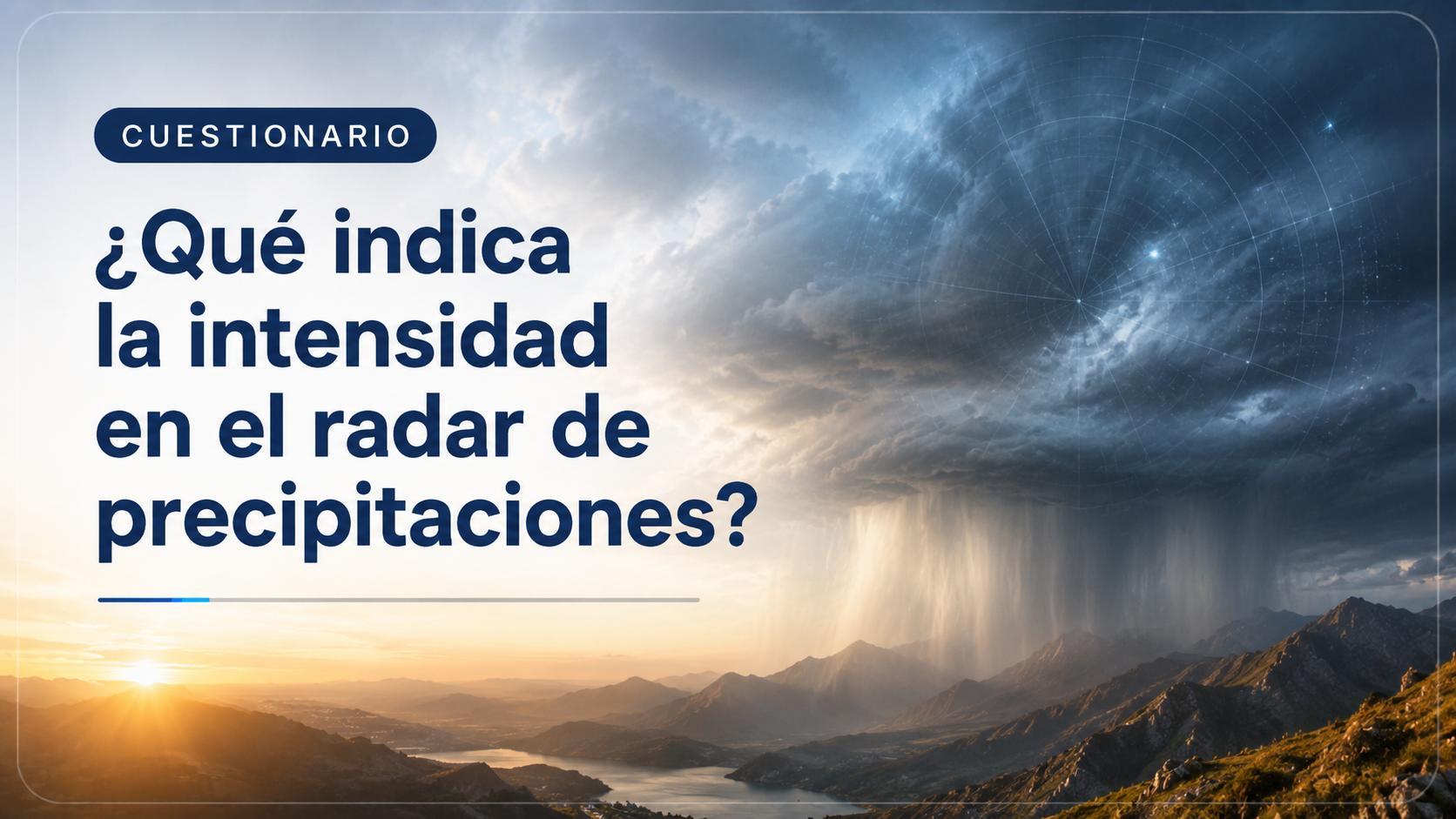 Si el radar muestra colores rojos o morados en una zona, normalmente…
