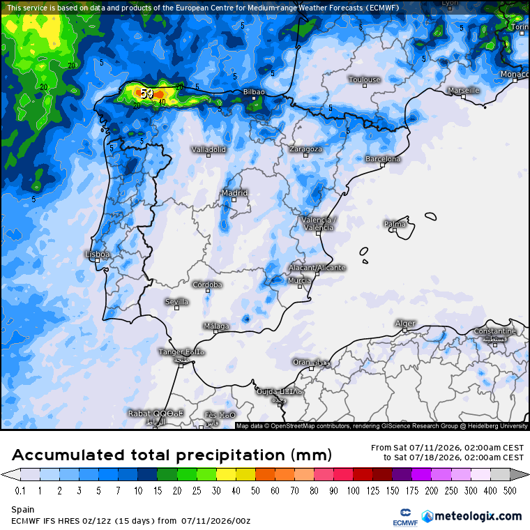 ECMWF lluvias 