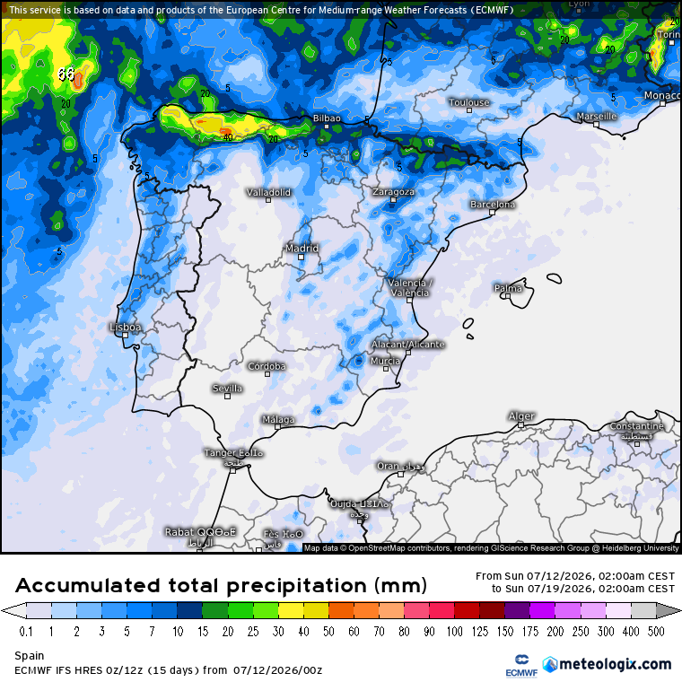 ECMWF lluvias 