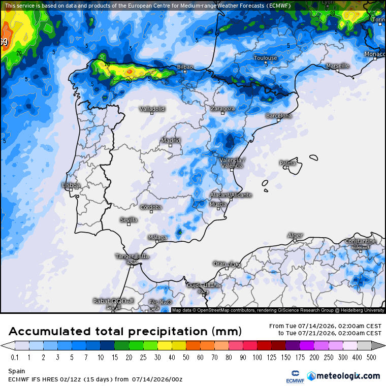 ECMWF lluvias