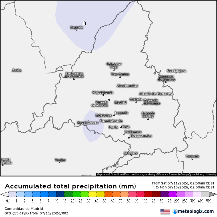Lluvias mapa