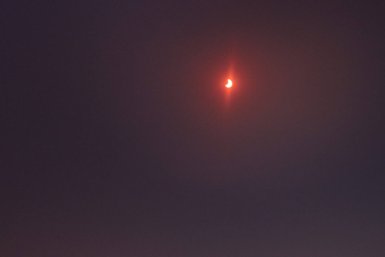 Si, ha sido impactante el eclipse