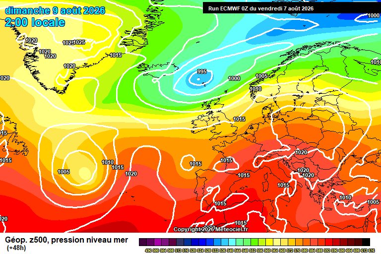 ECMWF geopotencial