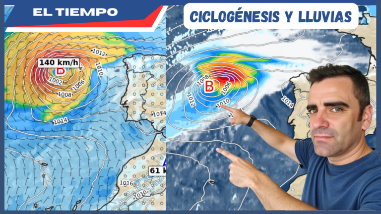 Ciclog&eacute;nesis Atl&aacute;ntica y &uacute;ltima hora sobre las lluvias en Espa&ntilde;a