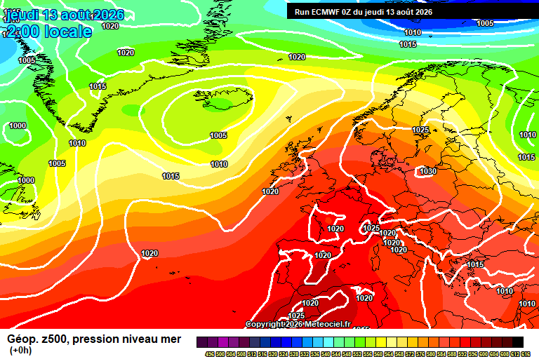 ECMWF geopotencial