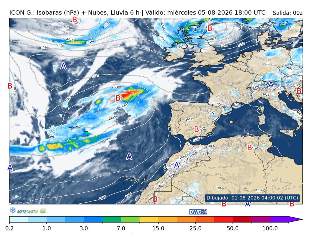 Mapa de lluvias