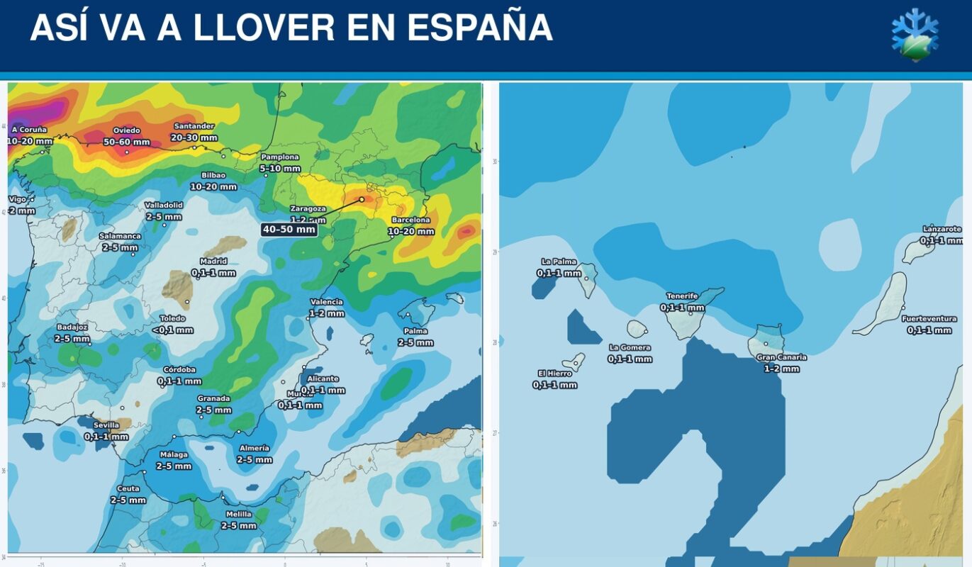 Mapas de lluvias GFS