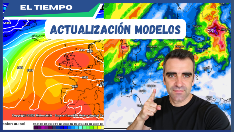 Actualizamos la evoluci&oacute;n de BORRASCAS 🅱️​ y ANTICICLONES 🅰️​ y las LLUVIAS sobre ESPA&Ntilde;A