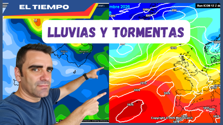 As&iacute; van a descargar las LLUVIAS y TORMENTAS sobre partes de Espa&ntilde;a seg&uacute;n los modelos: ACTUALIZACI&Oacute;N