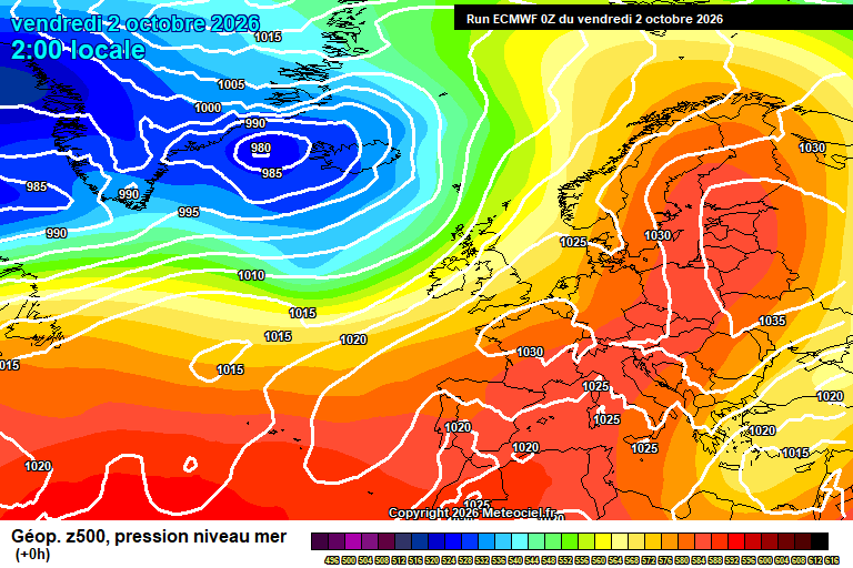 ECMWF geopotencial