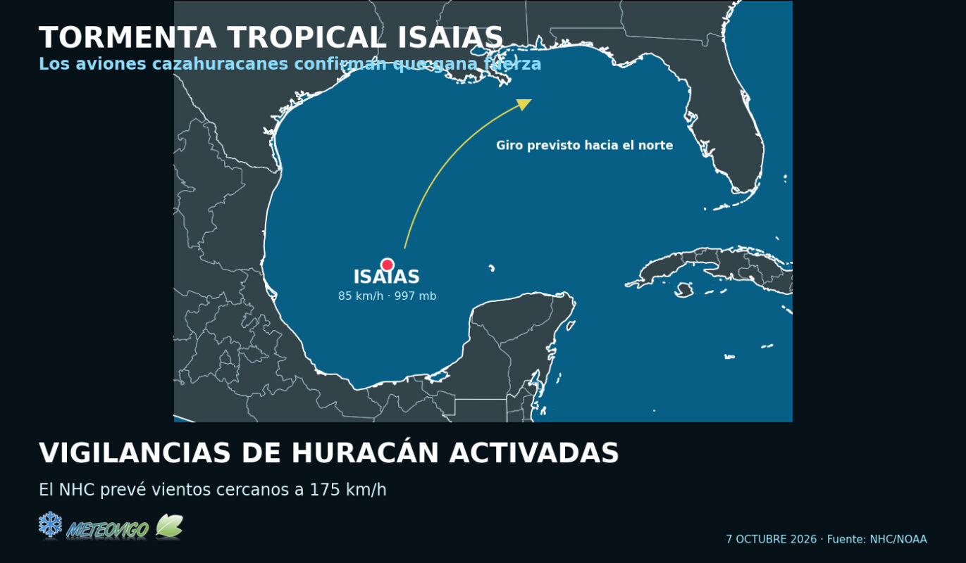 Seguimiento de la tormenta tropical Isaias con vigilancias de huracán activadas